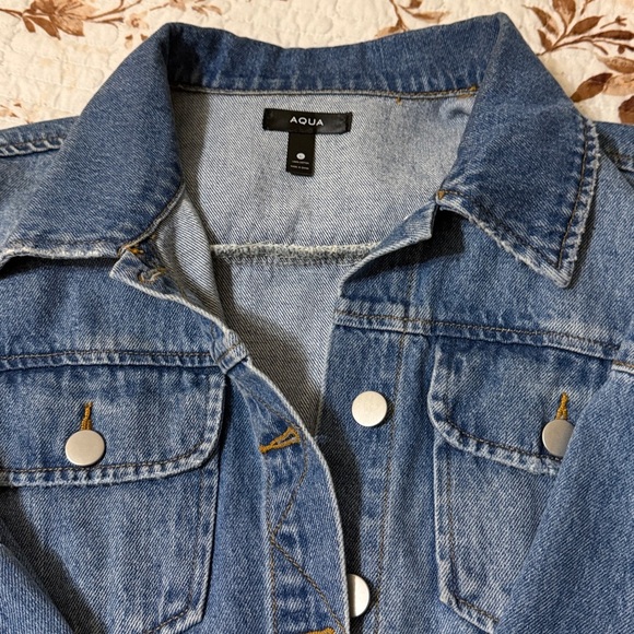 Aqua Light Blue Denim Jacket - Picture 2 of 3